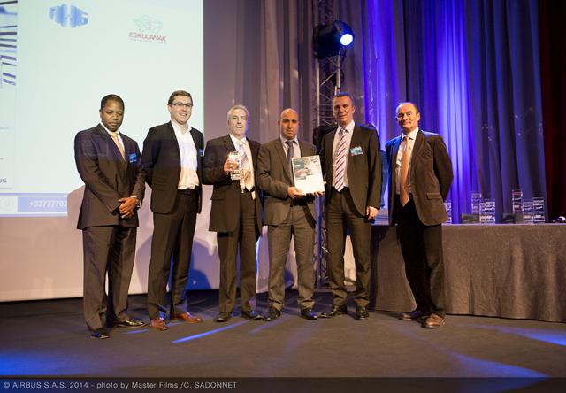 LAUAK FRANCE re&ccedil;oit l&rsquo;AWARD &laquo;BEST IMPROVER&raquo; AIRBUS