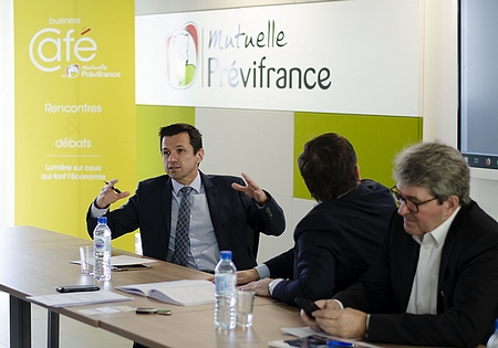Mikel CHARRITTON lors du Business Café de Previfrance