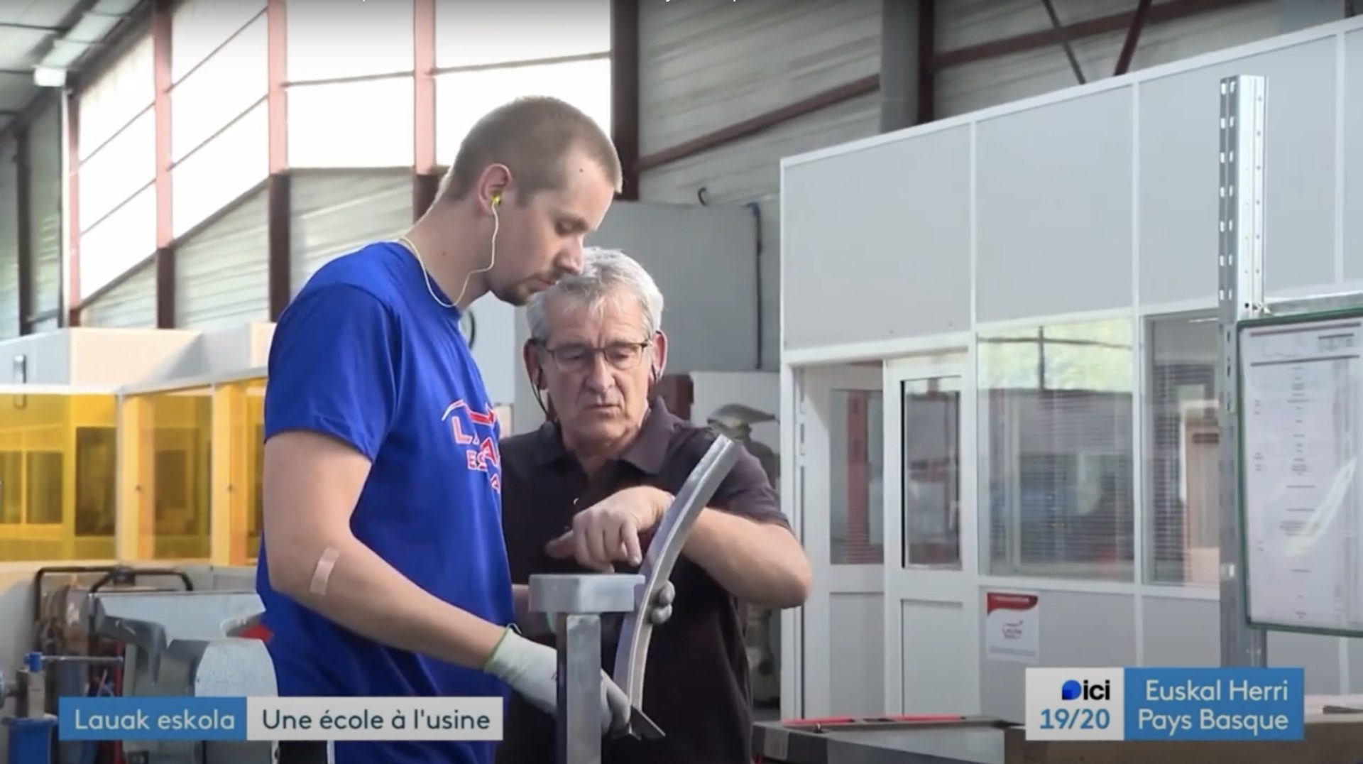 LAUAK ESKOLA dans l'édition Ici 19-20 Euskal Herri Pays Basque.