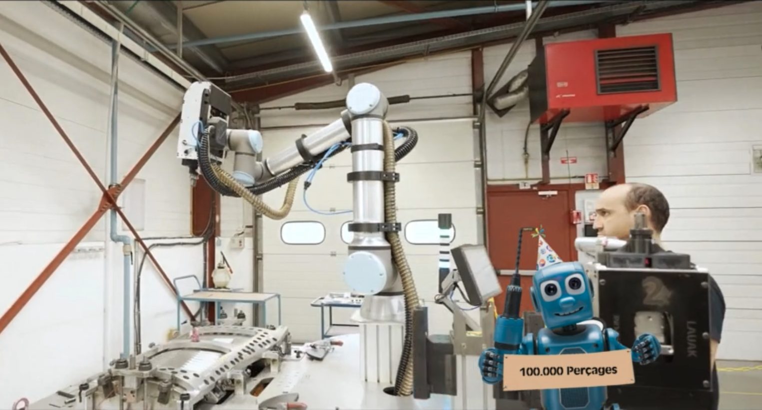 Succès pour le projet SALTO : notre cobot a franchi le cap des 100 000 perçages et fraisages en mode production !