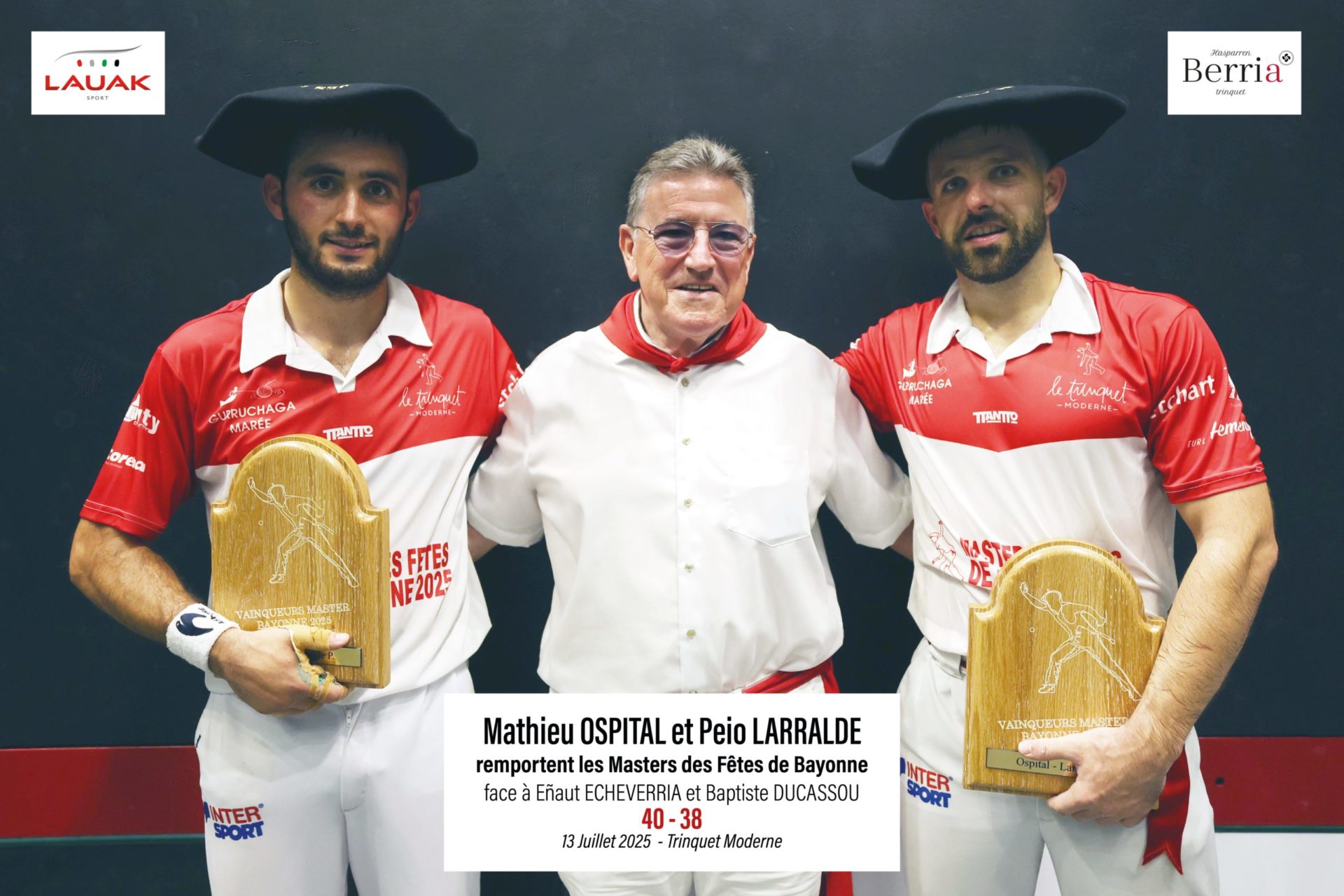 Peio LARRALDE remporte les Masters des Fêtes de Bayonne 2025