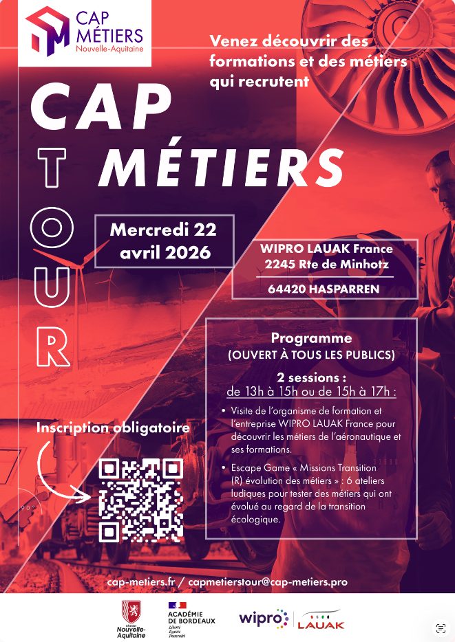 CAP MÉTIERS TOUR à Hasparren du 20 au 24 Avril